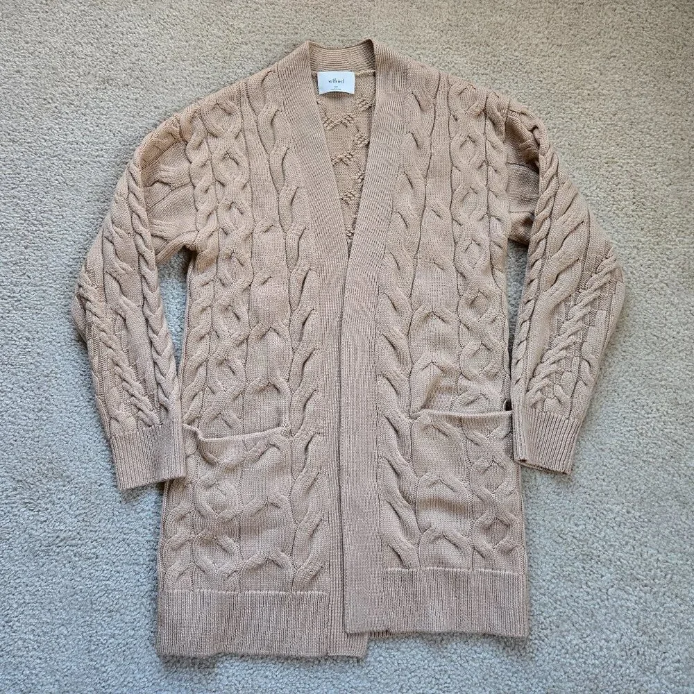 NWOT Wilfred Merino Wool Cable Cardigan - Picture 1 of 9